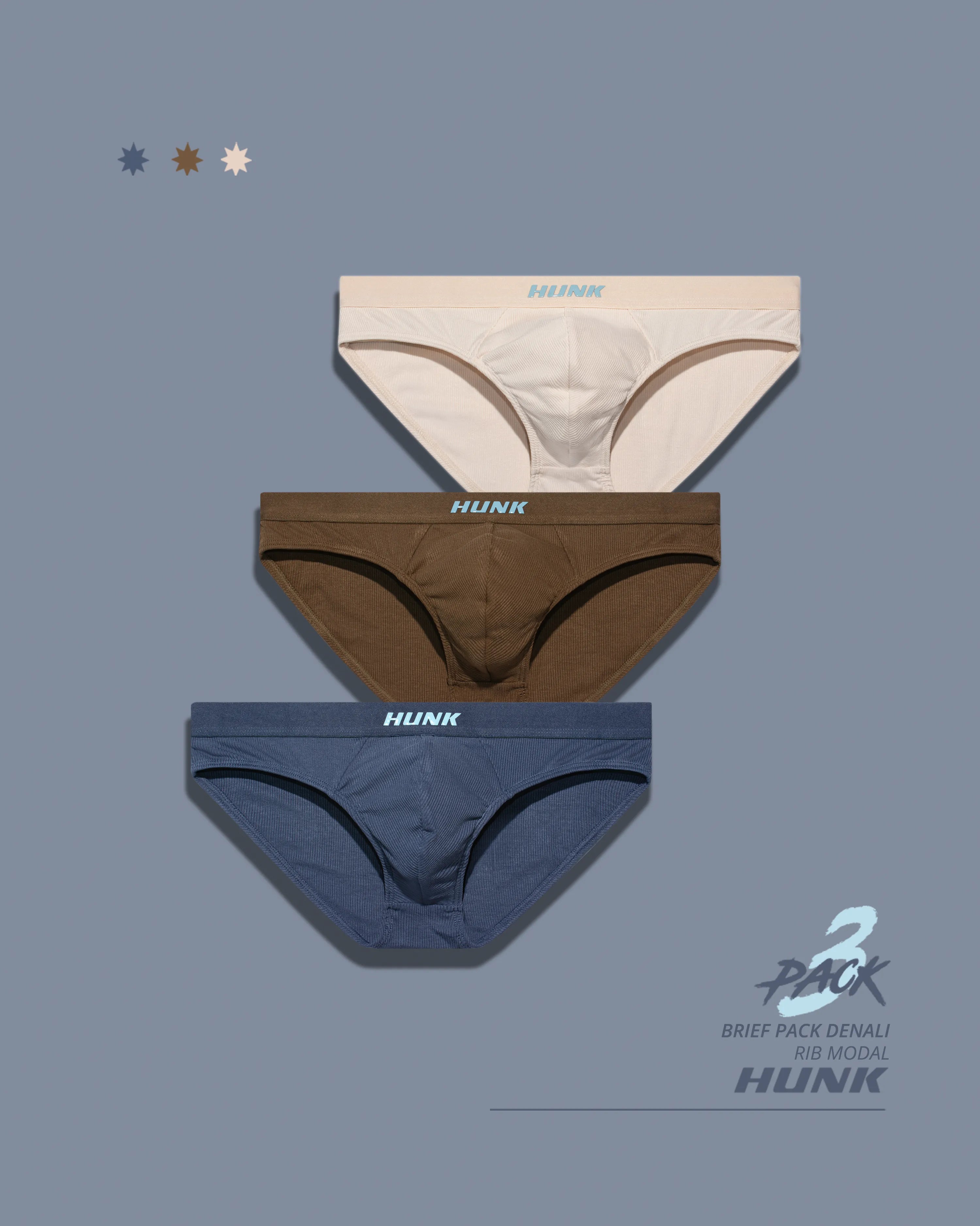 Paquete x3 Briefs Denali