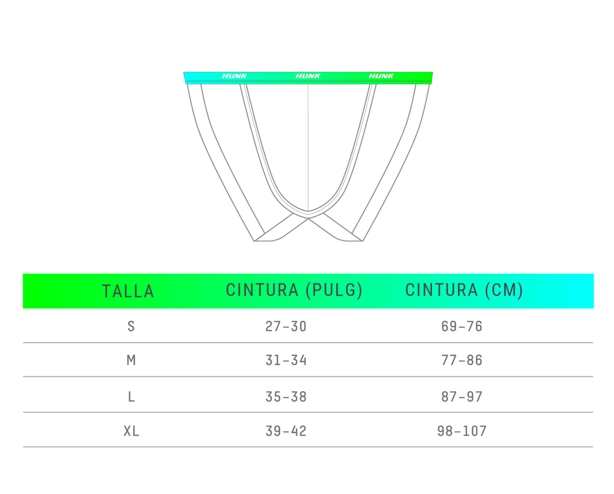 Tabla de tallas: 3-Pack Suspensorios