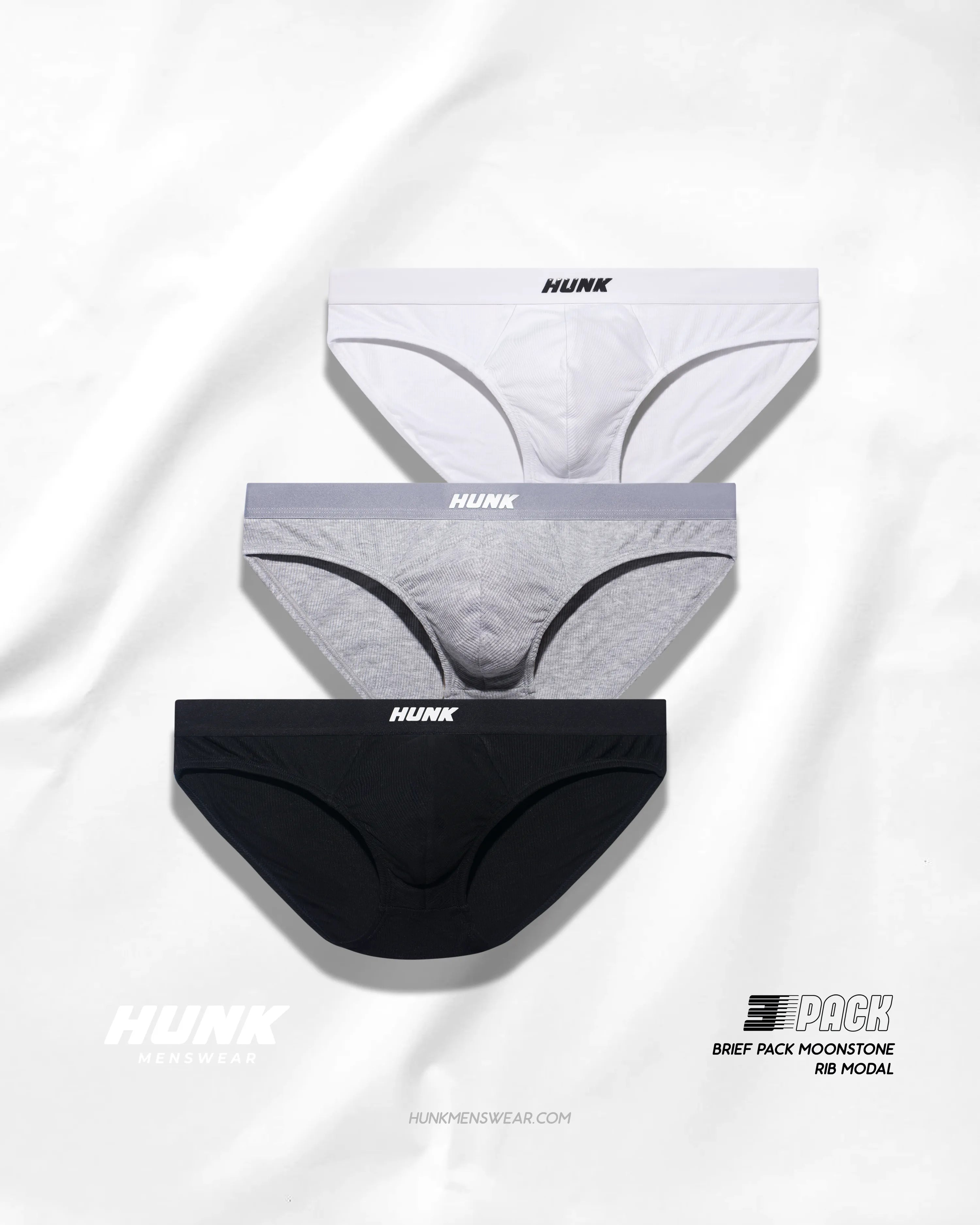 3-Pack Briefs Moonstone